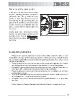 Предварительный просмотр 29 страницы Zanussi ZOB 562 User Manual