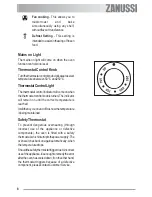 Предварительный просмотр 8 страницы Zanussi ZOB 580 User Manual