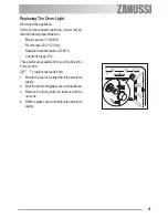 Предварительный просмотр 27 страницы Zanussi ZOB 580 User Manual