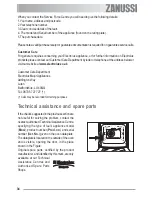 Предварительный просмотр 34 страницы Zanussi ZOB 580 User Manual