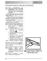 Предварительный просмотр 44 страницы Zanussi ZOB 580 User Manual