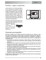 Предварительный просмотр 69 страницы Zanussi ZOB 580 User Manual