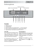 Предварительный просмотр 7 страницы Zanussi ZOB 590 User Manual