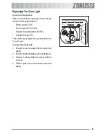 Предварительный просмотр 61 страницы Zanussi ZOB 590 User Manual