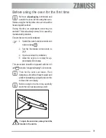 Предварительный просмотр 9 страницы Zanussi ZOB 592 User Information