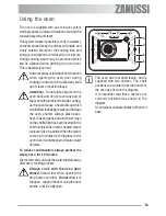 Предварительный просмотр 15 страницы Zanussi ZOB 592 User Information