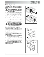 Предварительный просмотр 23 страницы Zanussi ZOB 592 User Information