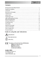 Preview for 3 page of Zanussi ZOB 594 User Information