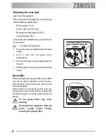 Предварительный просмотр 22 страницы Zanussi ZOB 680 User Manual