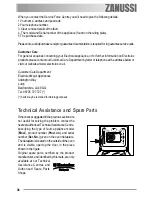 Предварительный просмотр 36 страницы Zanussi ZOB 690 User Manual