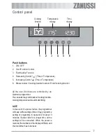 Предварительный просмотр 7 страницы Zanussi ZOB 691 User Manual