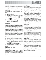 Предварительный просмотр 15 страницы Zanussi ZOB 691 User Manual