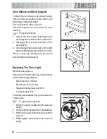 Предварительный просмотр 26 страницы Zanussi ZOB 691 User Manual