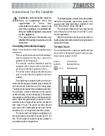 Предварительный просмотр 29 страницы Zanussi ZOB 691 User Manual