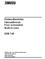 Предварительный просмотр 1 страницы Zanussi ZOB 745 Instruction Booklet