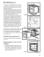 Предварительный просмотр 25 страницы Zanussi ZOB K 91 Instruction Booklet