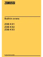 Предварительный просмотр 1 страницы Zanussi ZOB K 93 Instruction Booklet