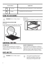 Preview for 8 page of Zanussi ZOB10401WK User Manual