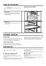 Предварительный просмотр 9 страницы Zanussi ZOB10402XU User Manual