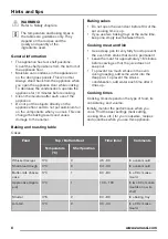 Предварительный просмотр 8 страницы Zanussi ZOB140W User Manual