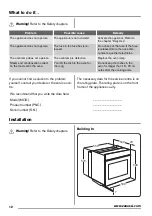 Предварительный просмотр 12 страницы Zanussi ZOB20301 User Manual