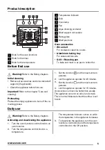 Предварительный просмотр 5 страницы Zanussi ZOB21601 User Manual