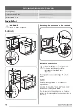 Предварительный просмотр 18 страницы Zanussi ZOB25601XK User Manual