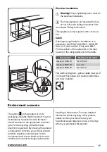 Preview for 17 page of Zanussi ZOB35701 User Manual