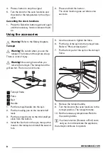 Предварительный просмотр 8 страницы Zanussi ZOB35712 User Manual