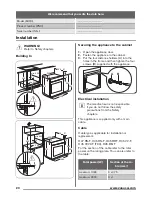 Предварительный просмотр 20 страницы Zanussi ZOB35805XK User Manual