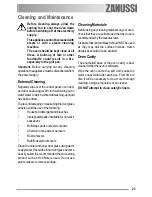 Preview for 23 page of Zanussi ZOB550WL User Manual