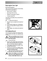 Preview for 28 page of Zanussi ZOB550WL User Manual