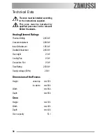 Preview for 30 page of Zanussi ZOB550WL User Manual