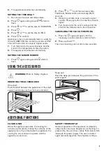 Предварительный просмотр 9 страницы Zanussi ZOB65301 User Manual