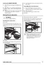 Предварительный просмотр 9 страницы Zanussi ZOC35801XK User Manual