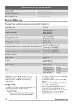 Preview for 18 page of Zanussi ZOD35511WK User Manual