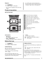 Предварительный просмотр 5 страницы Zanussi ZOD35712B User Manual