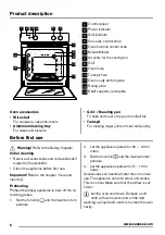 Предварительный просмотр 6 страницы Zanussi ZOG11311XK User Manual