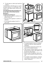 Предварительный просмотр 17 страницы Zanussi ZOG11311XK User Manual