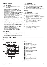 Предварительный просмотр 5 страницы Zanussi ZOG21317XK User Manual