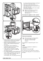 Предварительный просмотр 23 страницы Zanussi ZOG21317XK User Manual