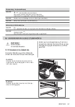 Предварительный просмотр 87 страницы Zanussi ZOHEX3X1 User Manual