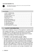 Предварительный просмотр 2 страницы Zanussi ZOHID3X1 User Manual