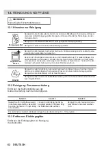 Предварительный просмотр 62 страницы Zanussi ZOHID3X1 User Manual