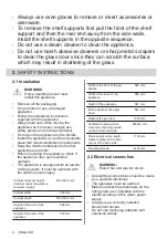 Предварительный просмотр 4 страницы Zanussi ZOHIE2X2 User Manual