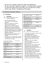 Preview for 4 page of Zanussi ZOHNB0X2 User Manual