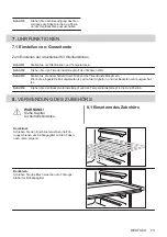 Предварительный просмотр 73 страницы Zanussi ZOHWF1X1 User Manual