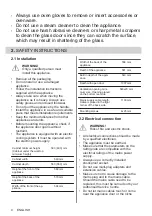 Предварительный просмотр 4 страницы Zanussi ZOHXC2X2 User Manual