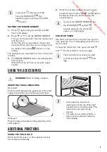 Предварительный просмотр 9 страницы Zanussi ZOP27901 User Manual