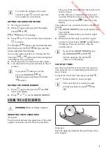 Предварительный просмотр 9 страницы Zanussi ZOP37912 User Manual